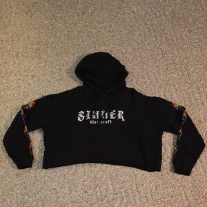 Blackcraft Cult Cropped Hoodie Womens Large